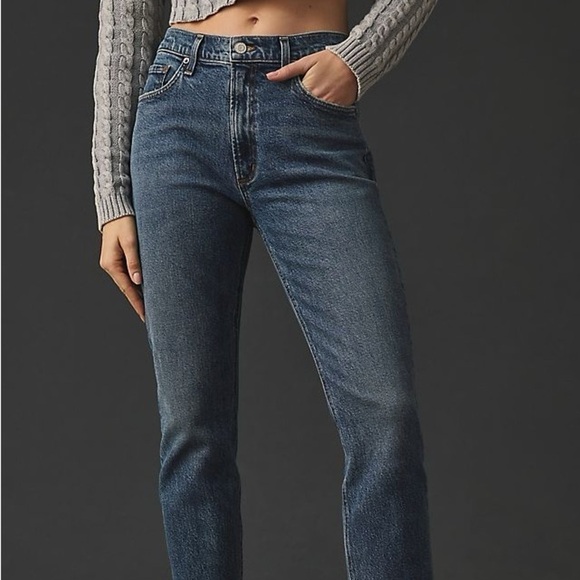 NWT AGOLDE Willow Mid Rise Slim Crop! - Picture 3 of 13